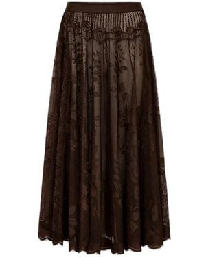 Lolly's Laundry Bristolll Midi Rok - Bruin