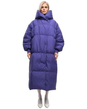 CESARE GASPARI Oversized Puffer Coat - Lila