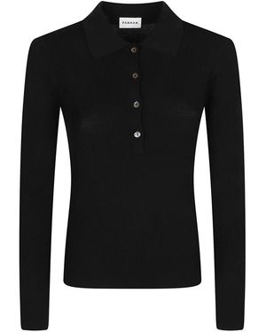 P.A.R.O.S.H. Langer Rollkragenpullover Mit Langen Ärmeln - Schwarz