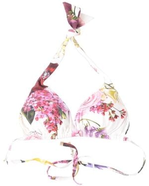 Dolce & Gabbana Badmode ,Veelkleurig ,Bloemen Bikini - Roze