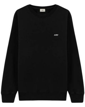 Autry Hoodies & Sweatvesten ,Zwart ,Girocollo