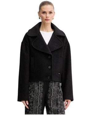 Just Cavalli Korte Wollen Jas - Zwart