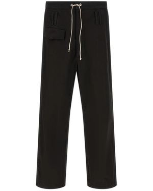 NAMACHEKO Straight Trousers - Black
