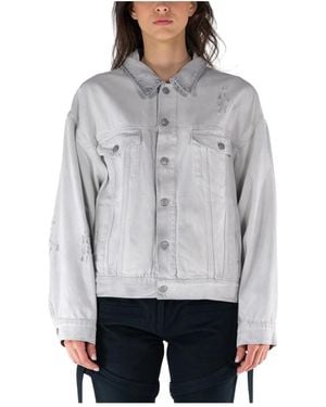 MM6 by Maison Martin Margiela Denim Jackets - Grey