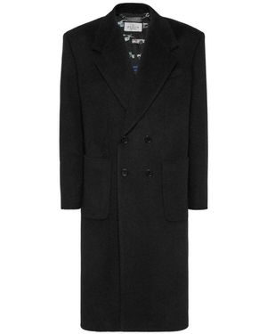 Philipp Plein Double-Breasted Coats - Black