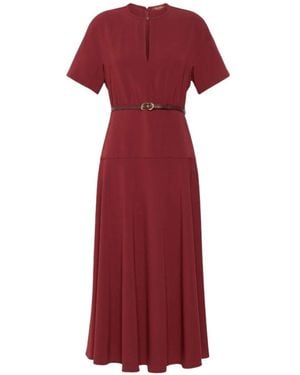Max Mara Midikleid - Rot