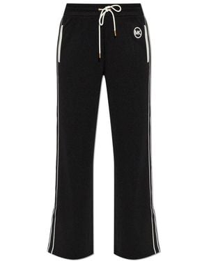 Michael Kors Broeken ,Zwart ,Polyester Wijde Broek