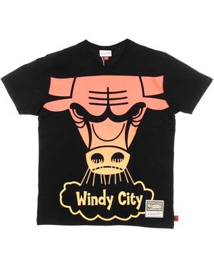 Mitchell & Ness T-Shirt Met Korte Mouwen En Ronde Hals - Zwart
