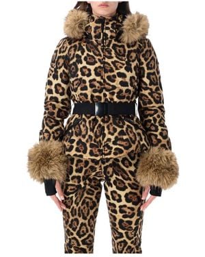 Goldbergh Fitness ,Veelkleurig ,Leer Jagger Jacket - Zwart