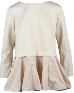 MEIMEIJ Blouse Met Dubbele Stof - Naturel