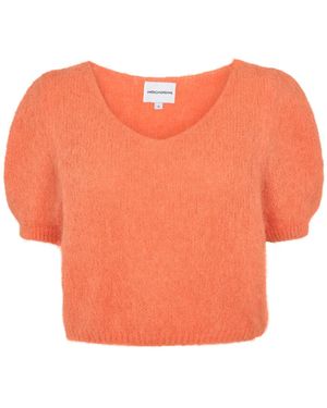 American Dreams Round-Neck Knitwear - Orange