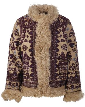 Antik Batik Faux Fur & Shearling Jackets - Brown