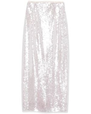 forte_forte Midi Skirts - White