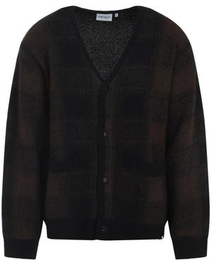 Carhartt Truien & Vesten ,Veelkleurig ,Nylon Everson Cardigan - Zwart