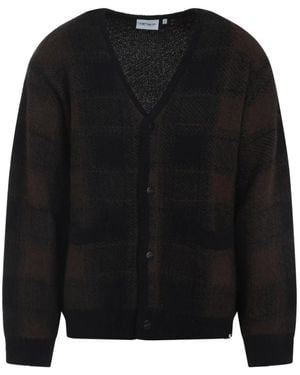 Carhartt Truien & Vesten ,Veelkleurig ,Nylon Everson Cardigan - Zwart