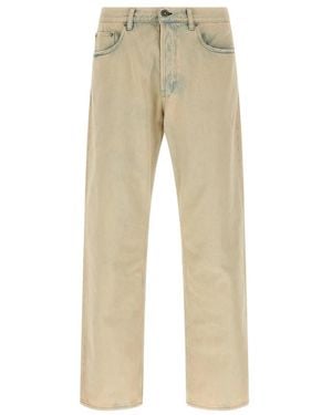Golden Goose Straight Fit Jeans - Natural