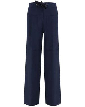 Forte Forte Wide Trousers - Blauw