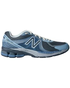 New Balance Sneakers Mit Mesh-Einsätzen Und Logo-Stickerei - Blau