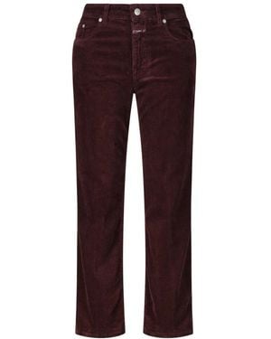 Closed Slim-Fit Trousers - Viola