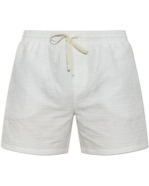 Balmain Printed Pb Labyrinth Zwemshorts - Grijs