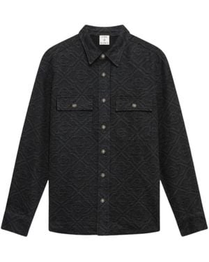 CASABLANCA Jassen ,Zwart ,Denim Laser Monogram Denim Shirt