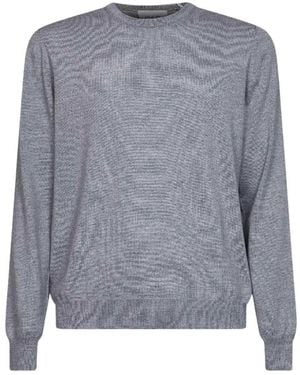 D4.0 Round-Neck Strickwaren - Grau