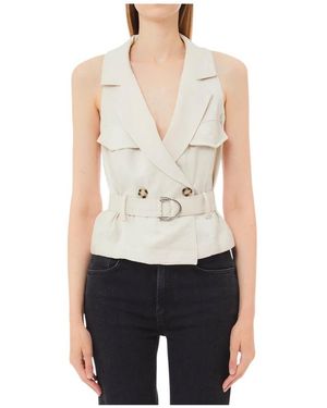 Liu Jo Elegante Mix Van Viscose En Polyester - Wit