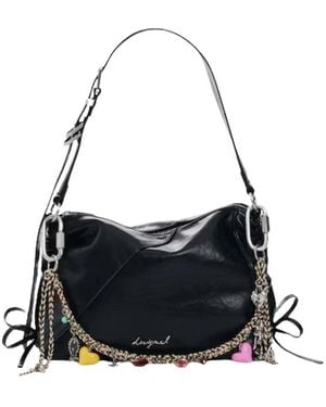 Desigual Tassen ,Zwart ,Leer Schoudertas
