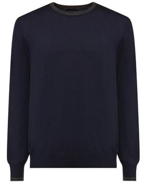 Fay Round-Neck Knitwear - Bleu