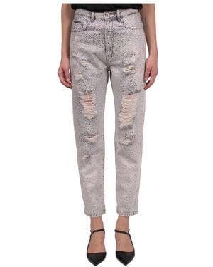 Philipp Plein Straight Fit Jeans - Grey