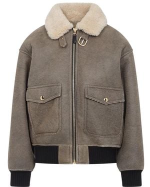 Celine Leather Jackets - Brown