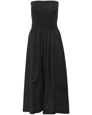 Soaked In Luxury Midi Dresses - Nero
