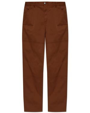 Moncler Straight Trousers - Marrone