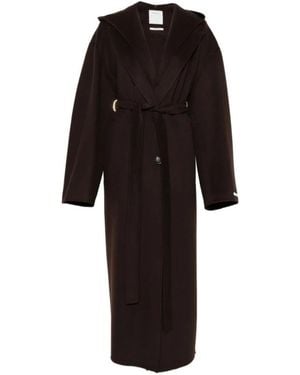 Sportmax Jassen ,Bruin ,Belted Coats - Zwart