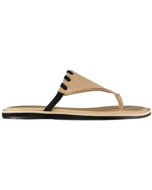 Yuzefi Flip Flops - Metallic