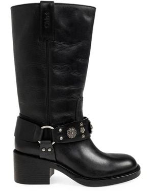 Chloé Heeled Boots - Noir
