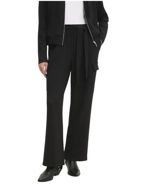 DKNY Wijde Broek - Zwart