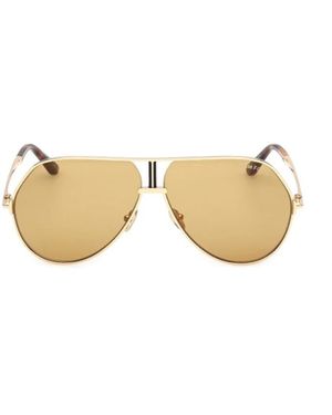Tom Ford Ft1281 63-10-135 Zonnebrillen - Naturel