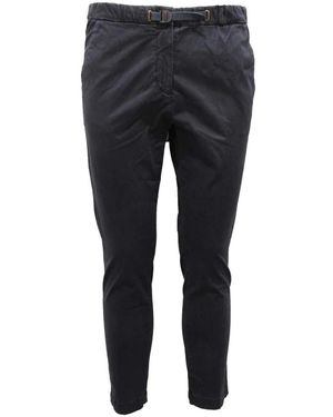 White Sand Slim-Fit Trousers - Black
