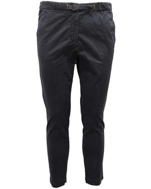 White Sand Slim-Fit Pants - Black