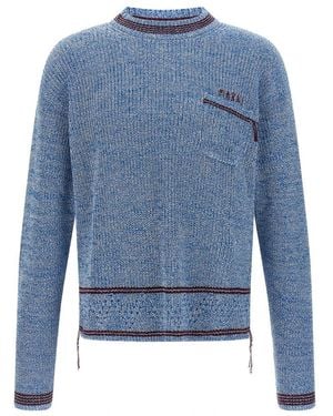 Marni Round-Neck Knitwear - Azul