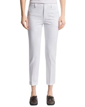 Fay Cropped Trousers - Blanco