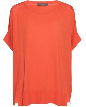 Elena Miro Round-Neck Knitwear - Orange
