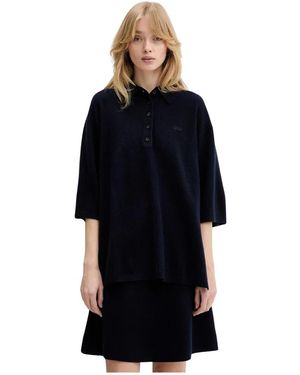 Gestuz Kleedjes ,Blauw ,Wol Gzmanzi Polo Pullover - Zwart