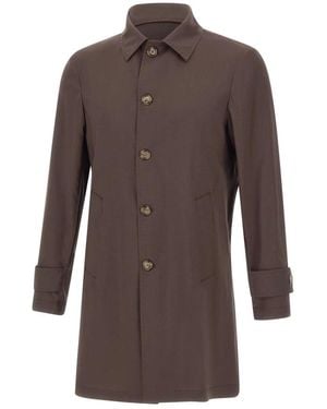 Barba Napoli Single-Breasted Coats - Brown