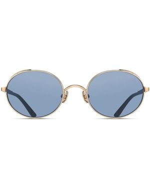 Matsuda Blaue Sonnenbrille Stilvolles Damenaccessoire