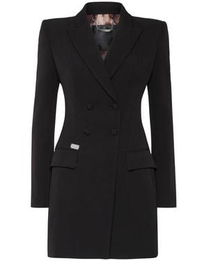 Philipp Plein Cady Blazer Jurk - Zwart