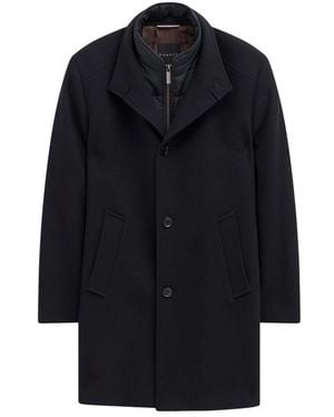 Bugatti Single-Breasted Coats - Black