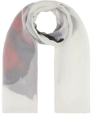McQueen Silky Scarves - Grau
