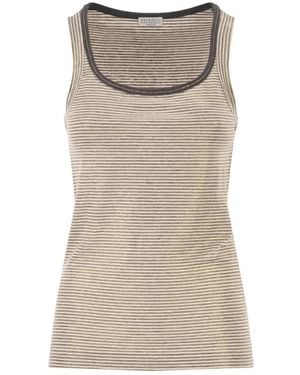 Brunello Cucinelli Sleeveless Tops - Marrón